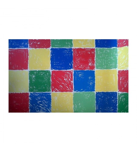 Tapete Vinílico - Quadrados 2m Largura